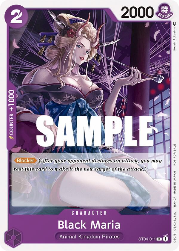 Black Maria (Tournament Pack Vol. 2) ST04-011 card from One Piece Promotion Cards