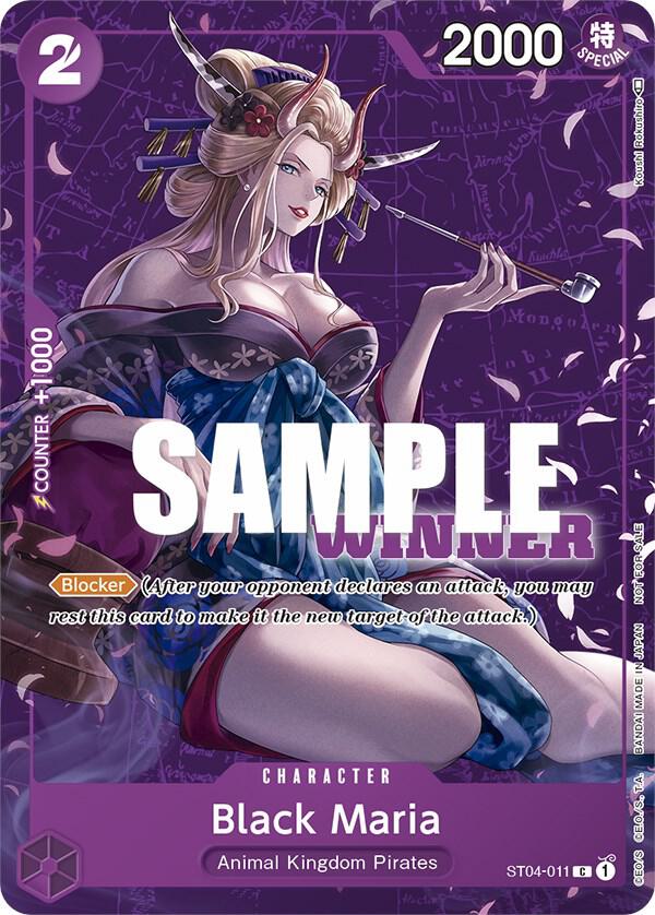 Black Maria (Tournament Pack Vol. 2) [Winner] ST04-011 card from One Piece Promotion Cards