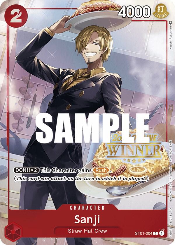 Sanji (Offline Regional 2023) [Winner] ST01-004 card from One Piece Promotion Cards