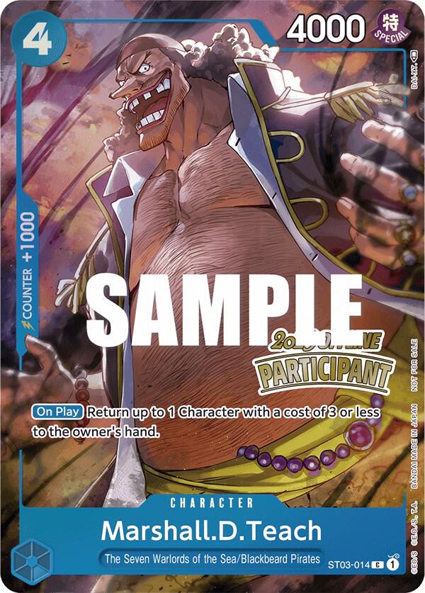Marshall.D.Teach (Offline Regional 2023) [Participant] ST03-014 card from One Piece Promotion Cards