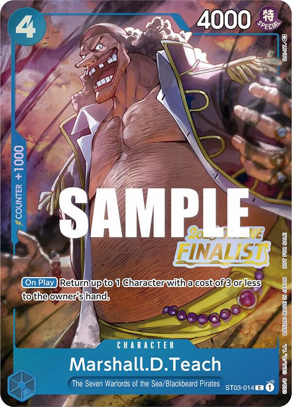 Marshall.D.Teach (Offline Regional 2023) [Finalist] ST03-014 card from One Piece Promotion Cards