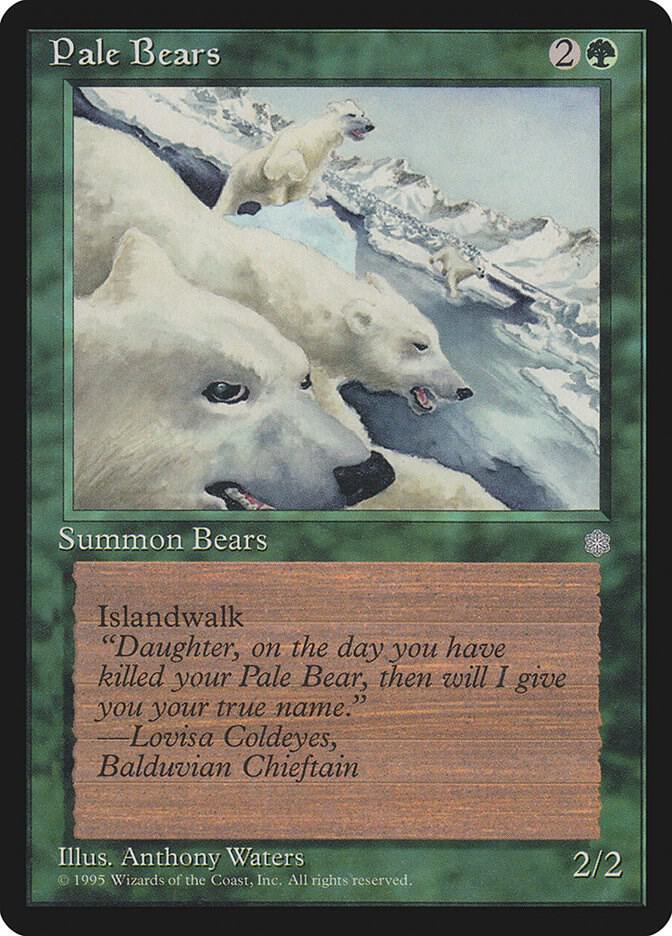 Pale Bears card from Ice Age