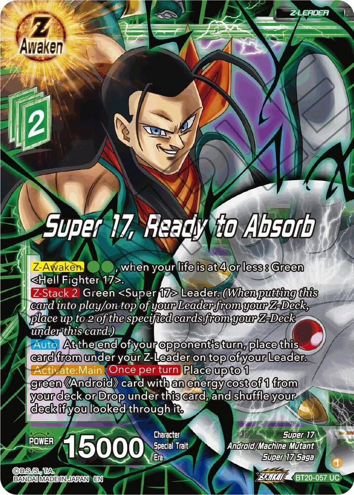 Super 17, Ready to Absorb BT20-057 card from Power Absorbed