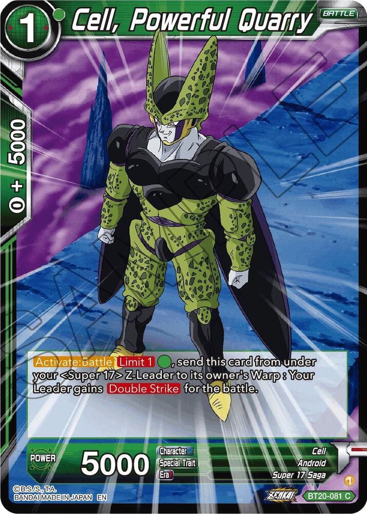 Cell, Powerful Quarry BT20-081 card from Power Absorbed