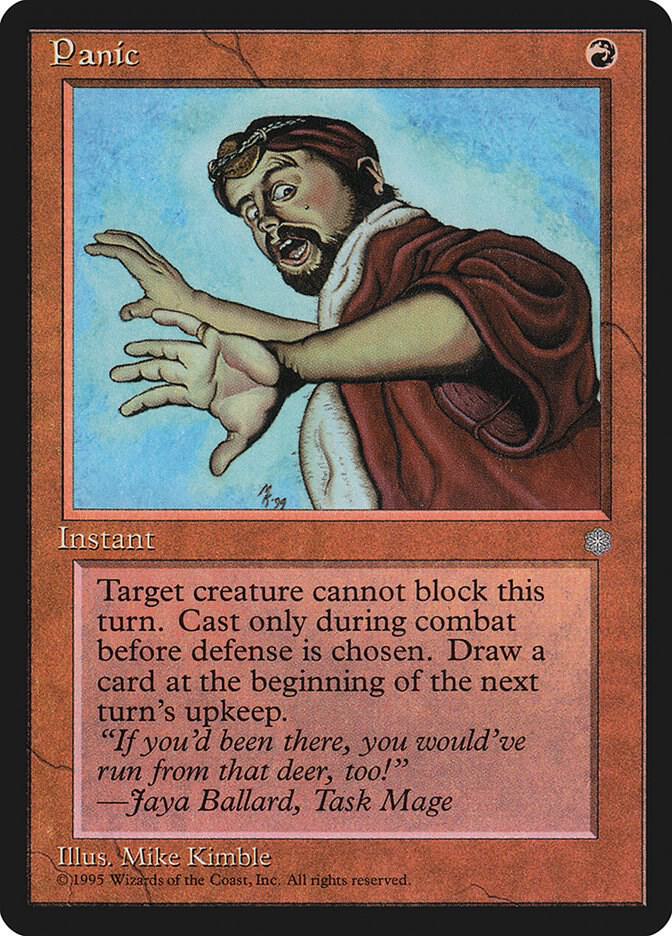 Panic card from Ice Age