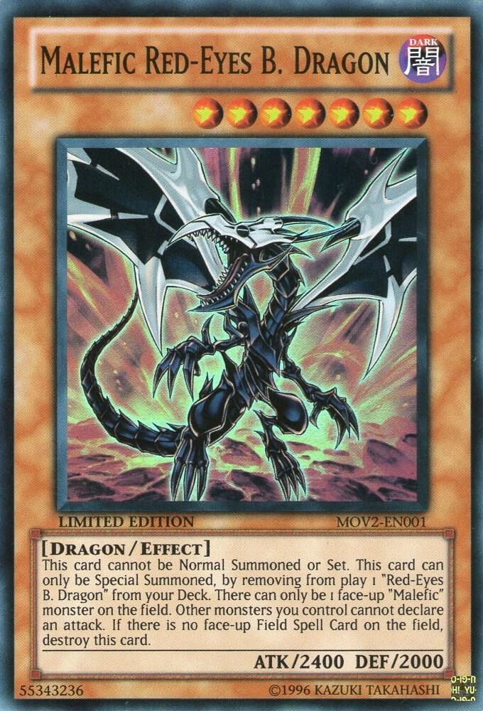 Malefic Red-Eyes B. Dragon (Super Rare) MOV2-EN001 card from Bonds Beyond Time Movie Pack