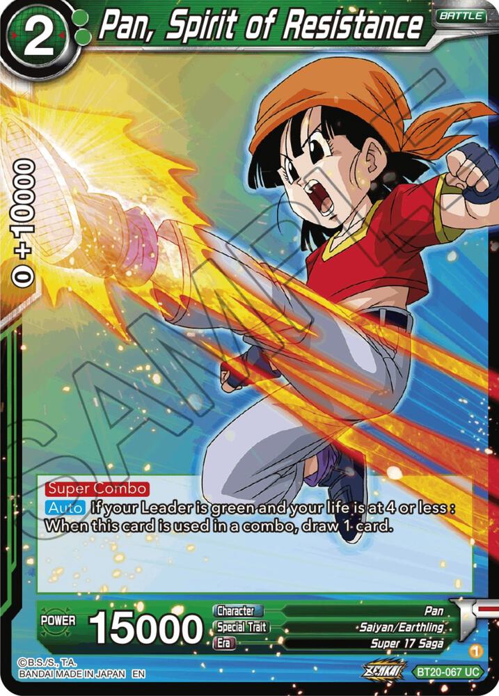 Pan, Spirit of Resistance BT20-067 card from Power Absorbed