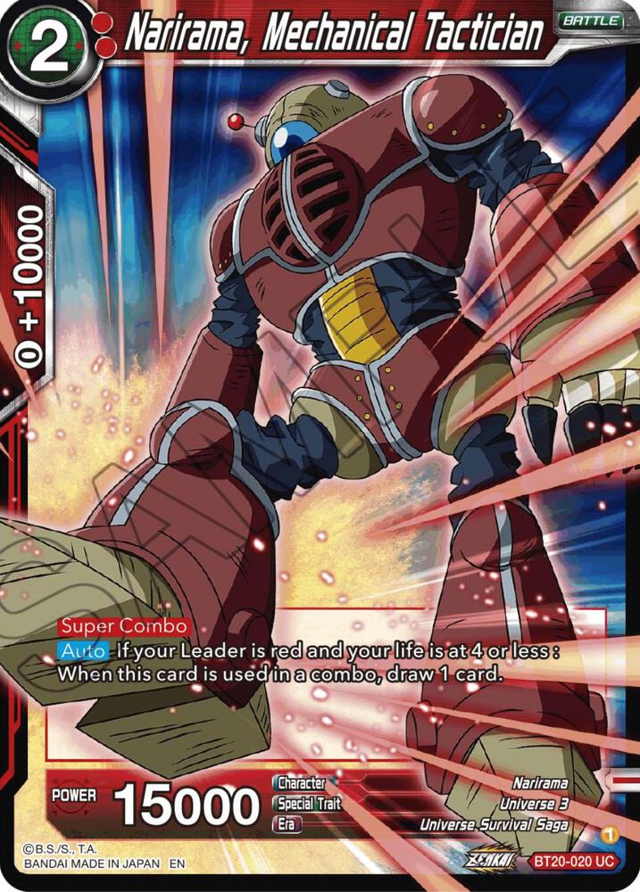 Narirama, Mechanical Tactician BT20-020 card from Power Absorbed