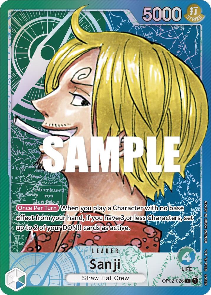 Sanji (Alternate Art) OP02-026 card from Paramount War