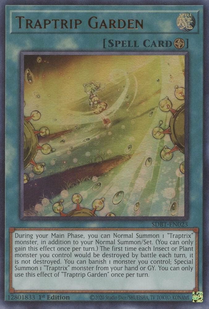 Traptrip Garden SDBT-EN023 card from Structure Deck: Beware of Traptrix