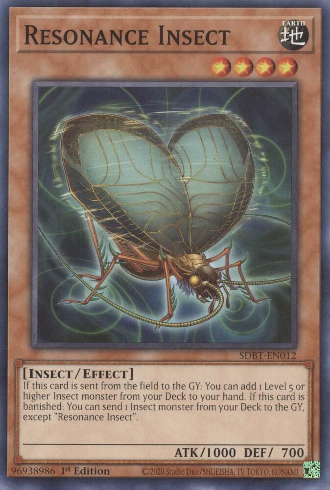 Resonance Insect SDBT-EN012 card from Structure Deck: Beware of Traptrix