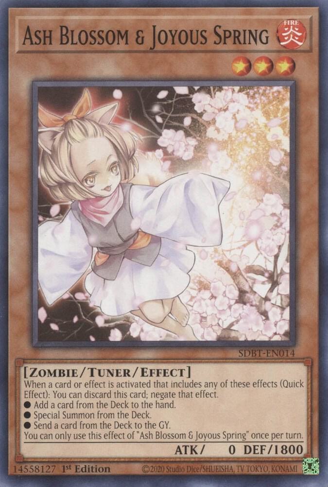 Ash Blossom & Joyous Spring SDBT-EN014 card from Structure Deck: Beware of Traptrix
