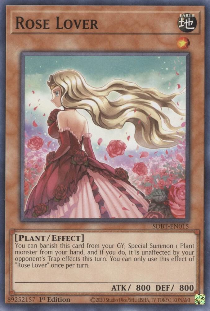 Rose Lover SDBT-EN015 card from Structure Deck: Beware of Traptrix
