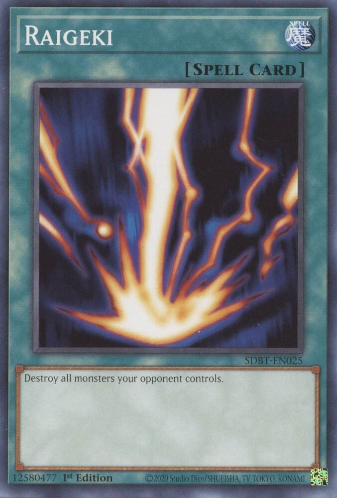 Raigeki SDBT-EN025 card from Structure Deck: Beware of Traptrix