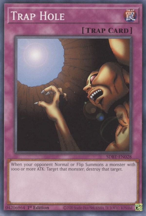 Trap Hole SDBT-EN028 card from Structure Deck: Beware of Traptrix