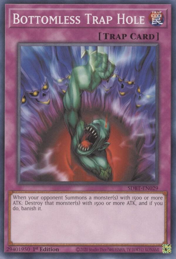 Bottomless Trap Hole SDBT-EN029 card from Structure Deck: Beware of Traptrix