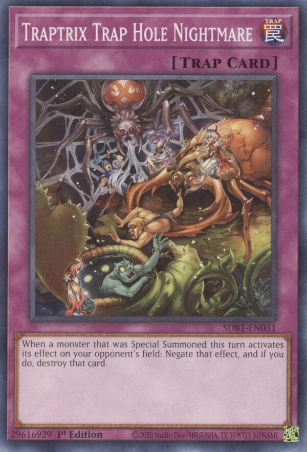 Traptrix Trap Hole Nightmare SDBT-EN031 card from Structure Deck: Beware of Traptrix