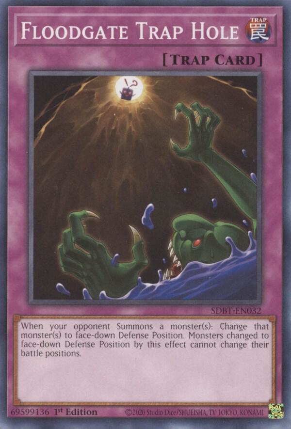 Floodgate Trap Hole SDBT-EN032 card from Structure Deck: Beware of Traptrix