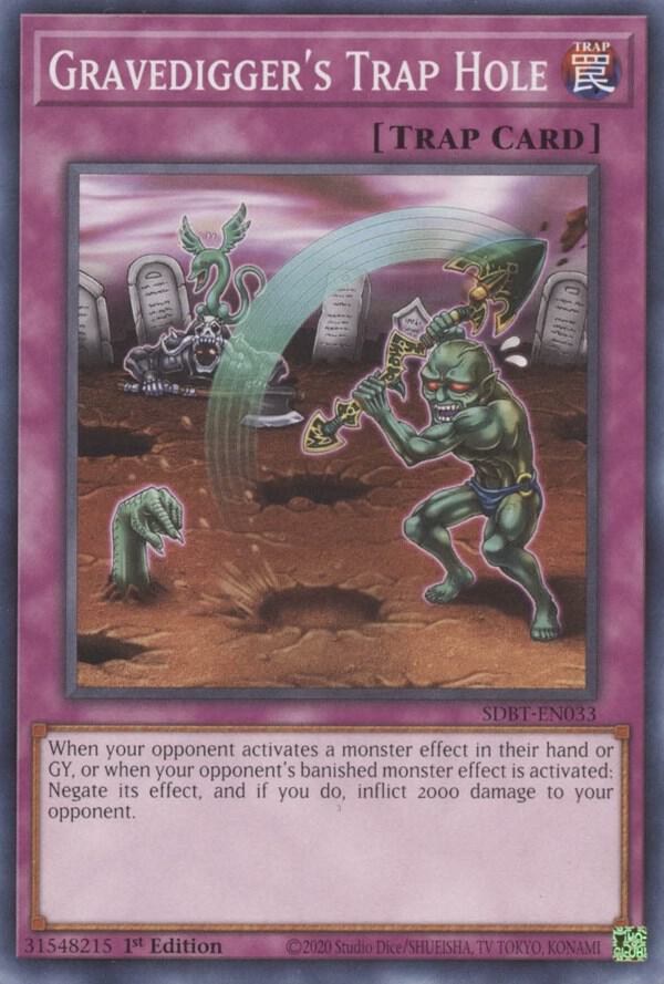Gravedigger's Trap Hole SDBT-EN033 card from Structure Deck: Beware of Traptrix