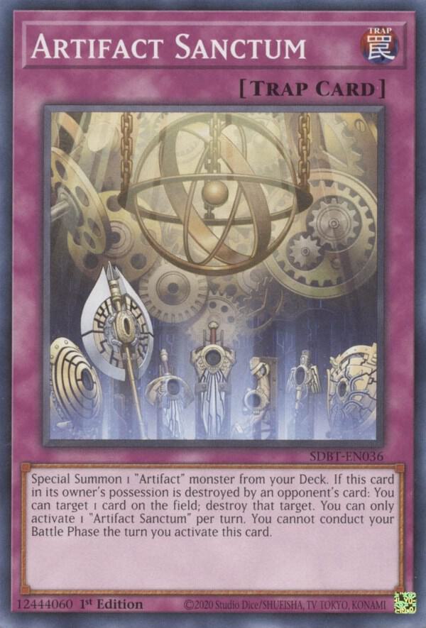 Artifact Sanctum SDBT-EN036 card from Structure Deck: Beware of Traptrix