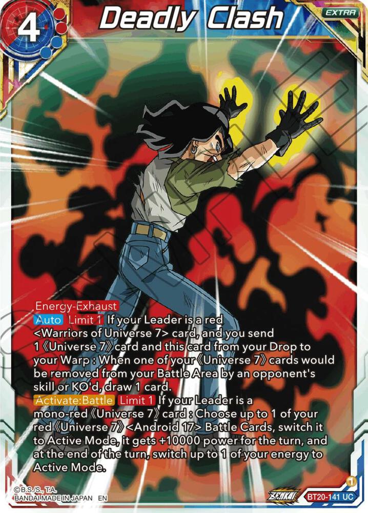 Deadly Clash BT20-141 card from Power Absorbed