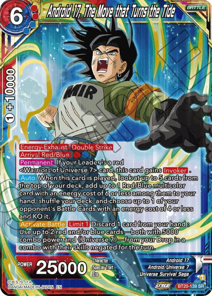 Android 17, The Move that Turns the Tide BT20-139 card from Power Absorbed