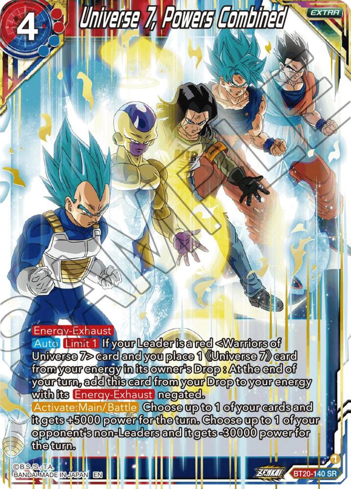 Universe 7, Powers Combined BT20-140 card from Power Absorbed