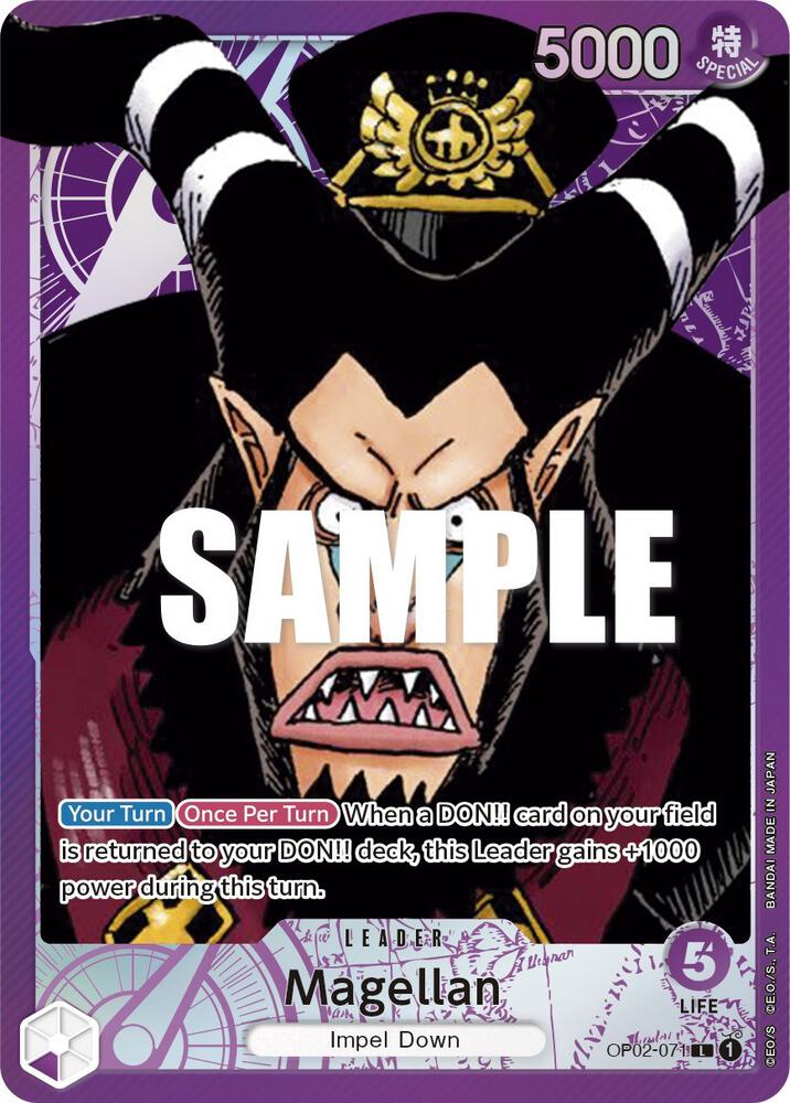 Magellan (Alternate Art) OP02-071 card from Paramount War