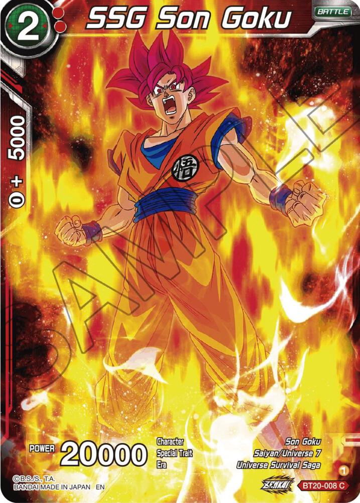 SSG Son Goku BT20-008 card from Power Absorbed