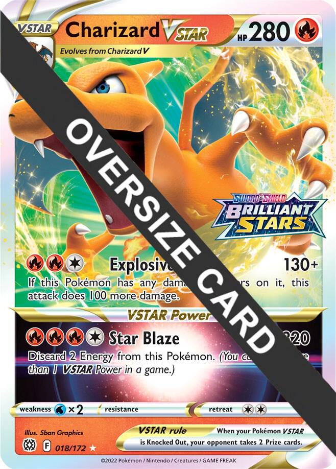 Charizard VSTAR 018/172 card from Jumbo Cards