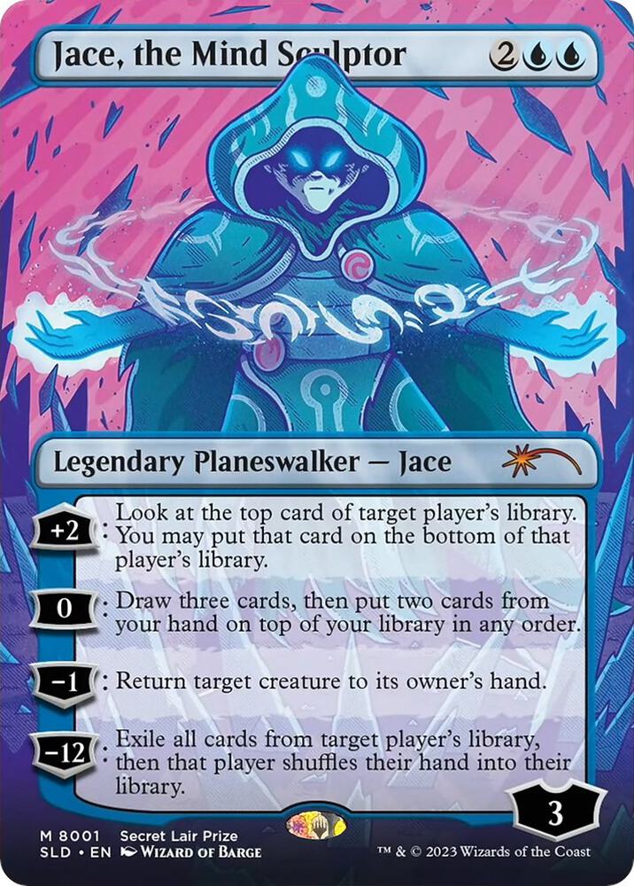 Jace, the Mind Sculptor 8001 card from Secret Lair Showdown