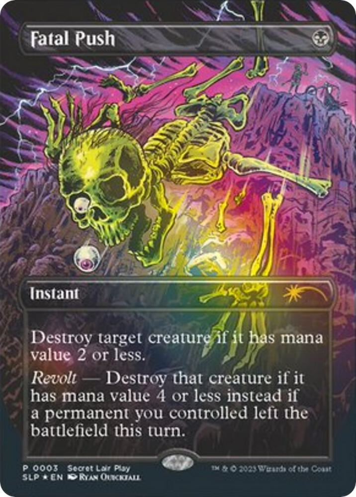 Fatal Push 3 card from Secret Lair Showdown