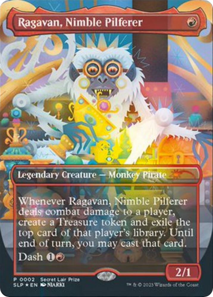 Ragavan, Nimble Pilferer 2 card from Secret Lair Showdown