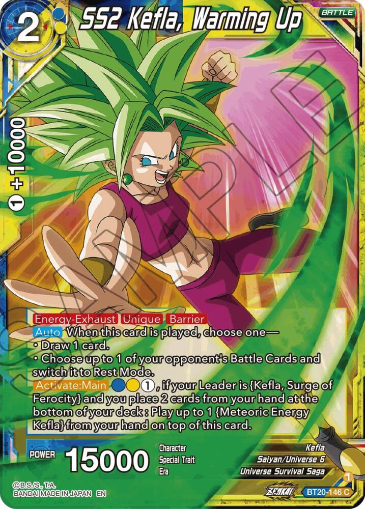 SS2 Kefla, Warming Up BT20-146 card from Power Absorbed