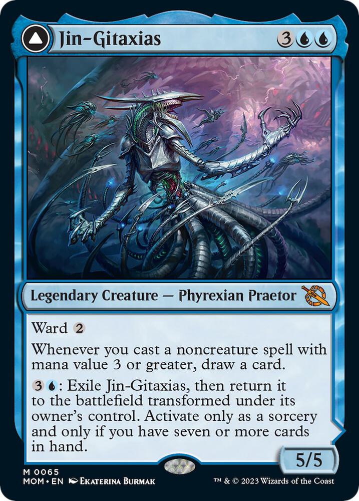 Jin-Gitaxias 65 card from March of the Machine