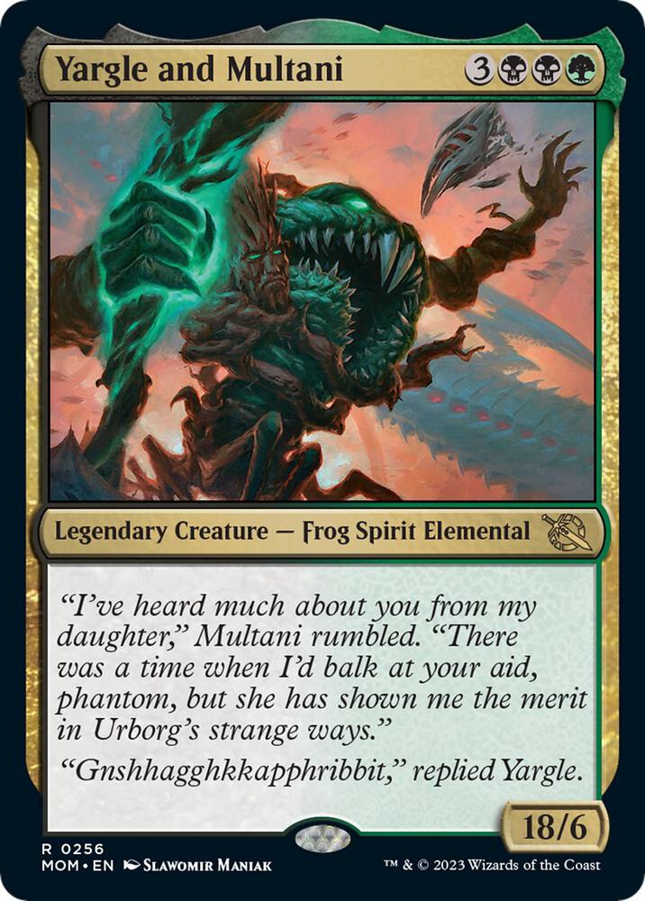 Yargle and Multani 256 card from March of the Machine