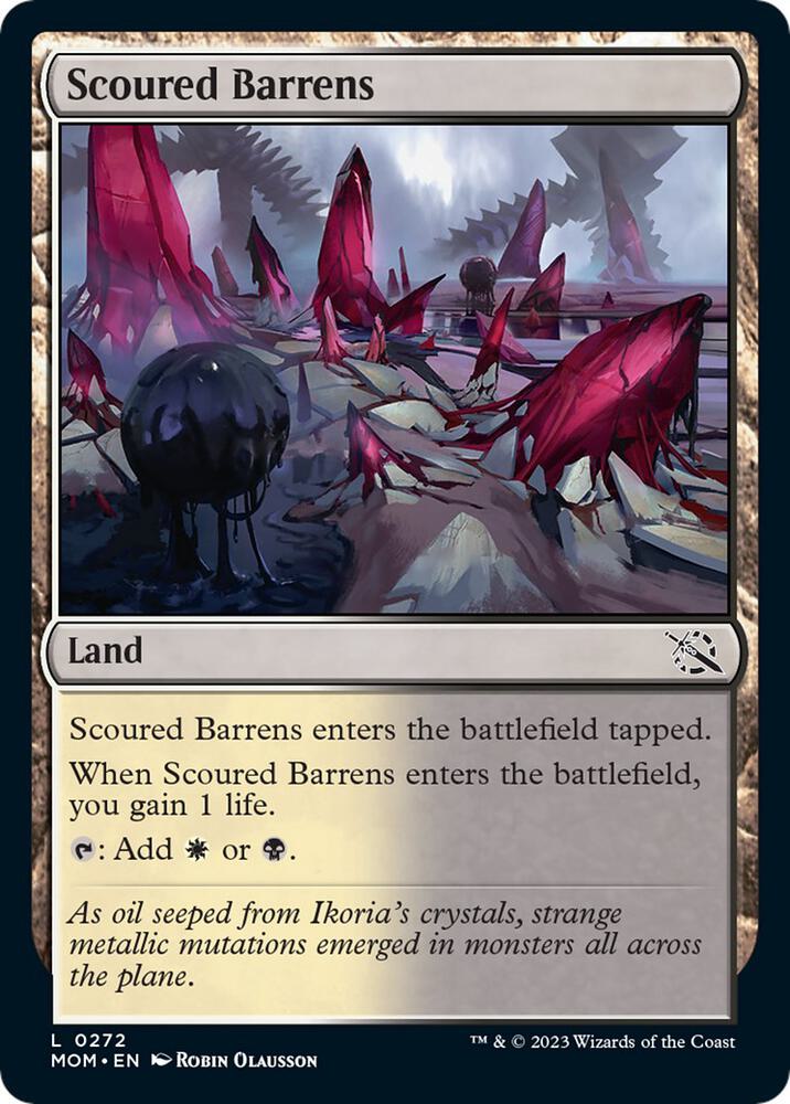 Scoured Barrens 272 card from March of the Machine