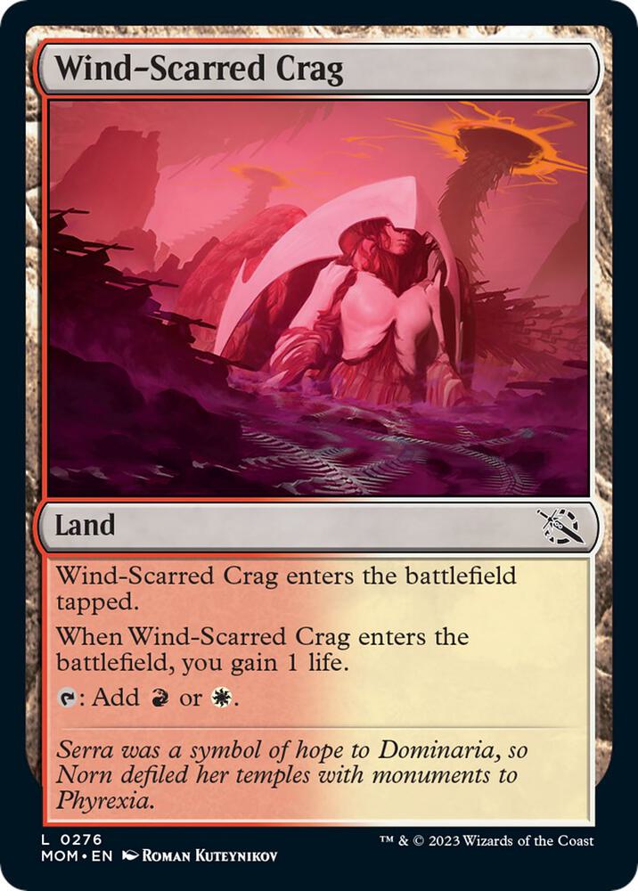 Wind-Scarred Crag 276 card from March of the Machine