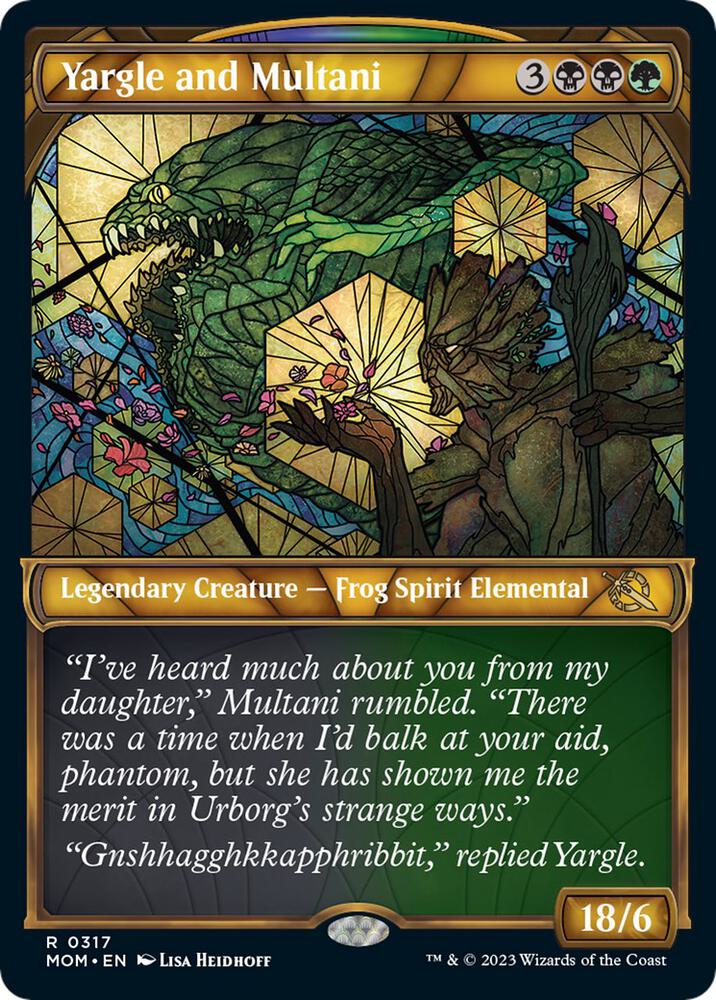 Yargle and Multani (Showcase) 317 card from March of the Machine