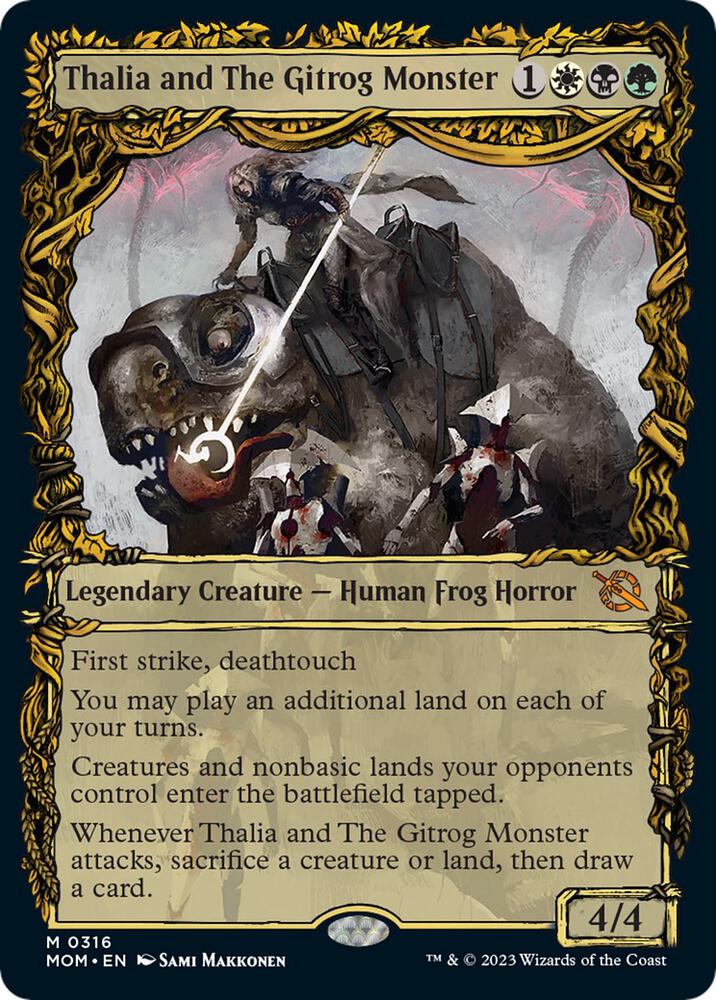 Thalia and The Gitrog Monster (Showcase) 316 card from March of the Machine