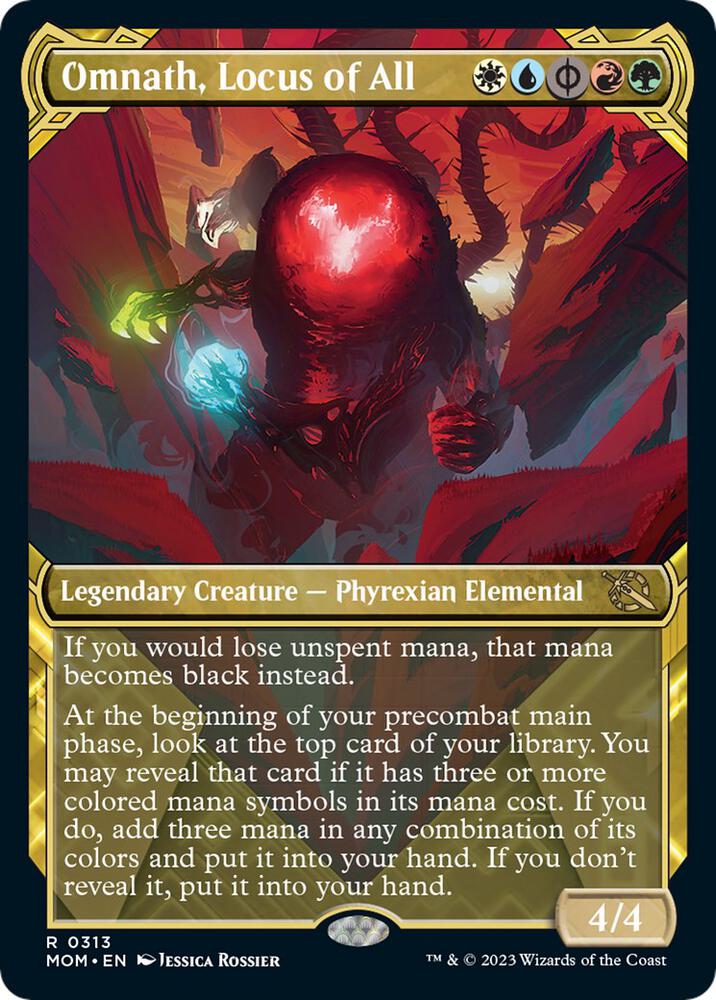 Omnath, Locus of All (Showcase) 313 card from March of the Machine