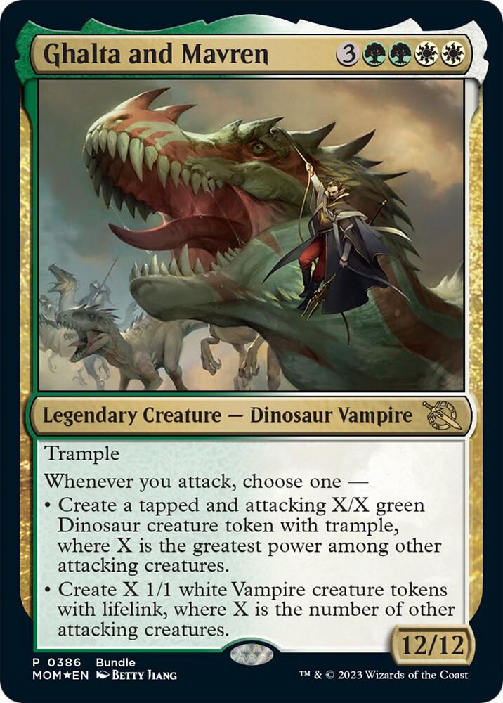 Ghalta and Mavren (MOM Bundle) 386 card from Unique and Miscellaneous Promos