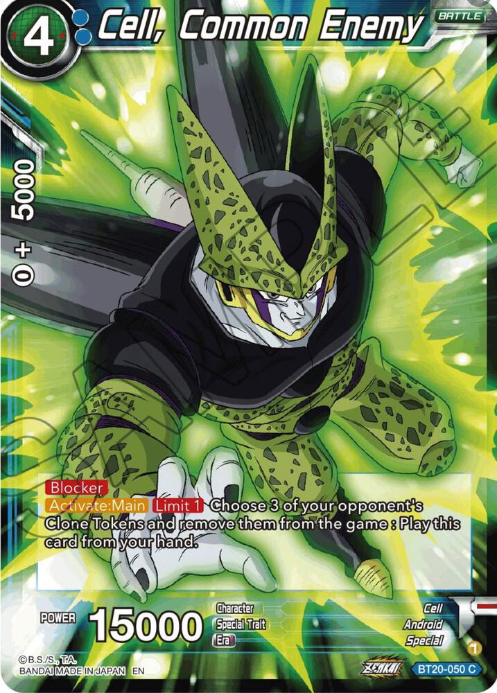 Cell, Common Enemy BT20-050 card from Power Absorbed