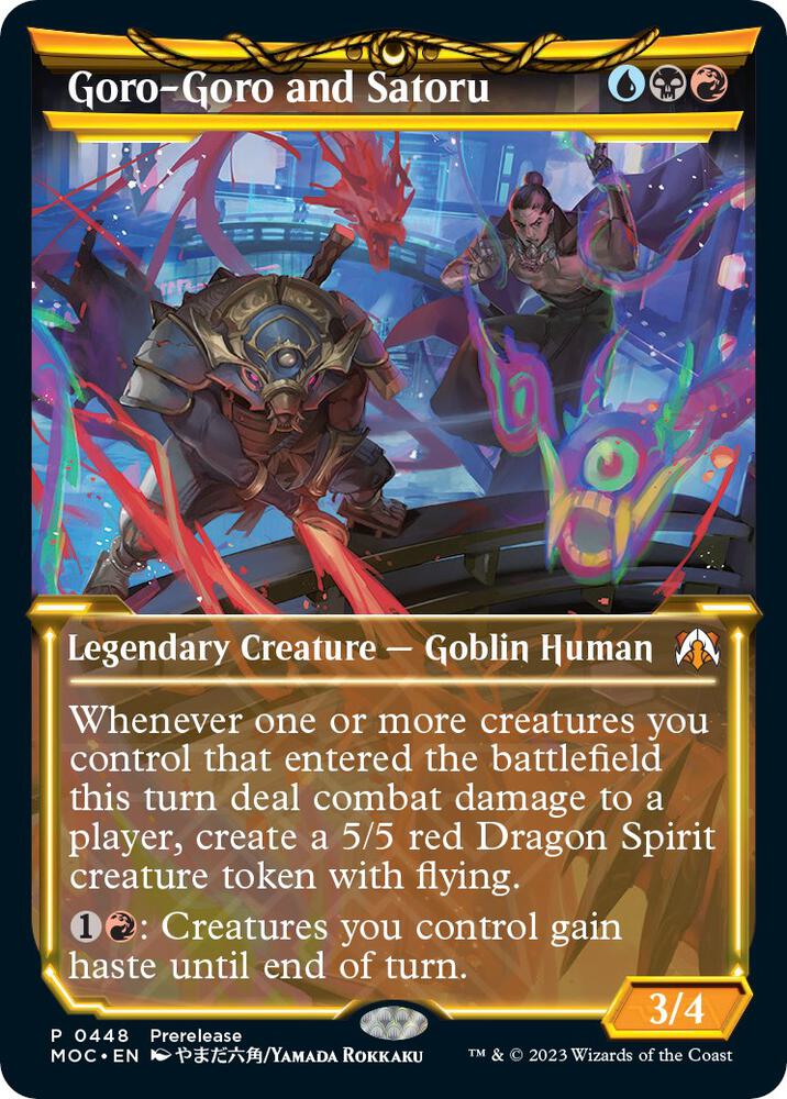 Goro-Goro and Satoru (Showcase) 448 card from Prerelease Cards