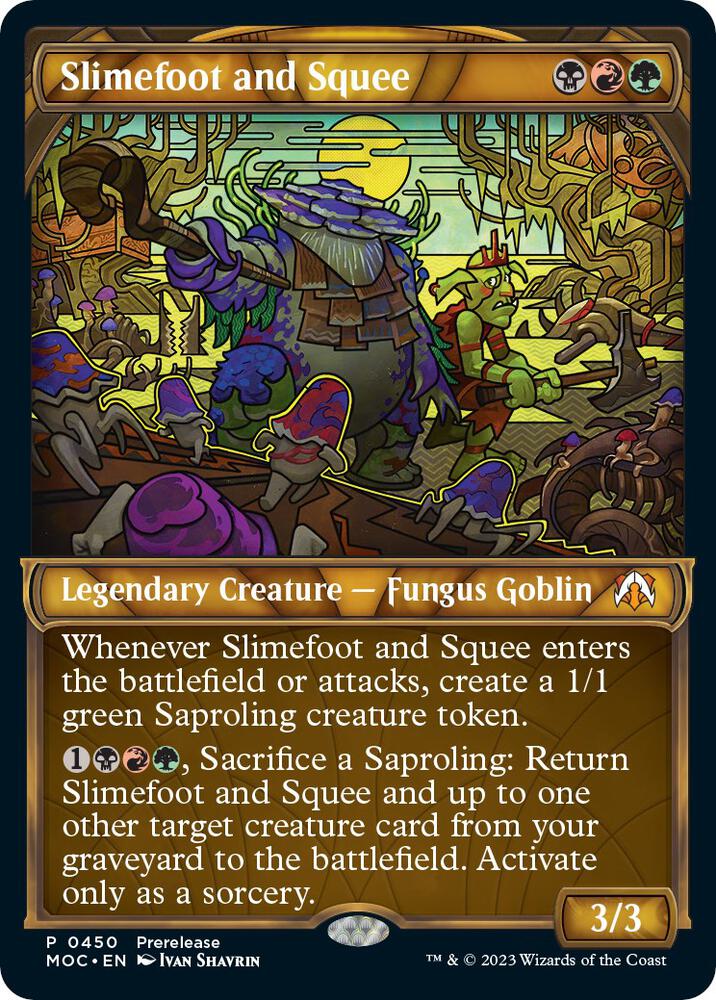 Slimefoot and Squee (Showcase) 450 card from Prerelease Cards