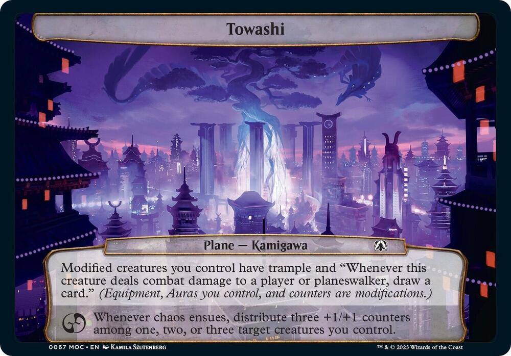 Towashi 67 card from Planechase: March of the Machine
