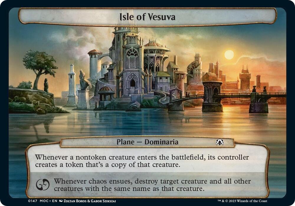 Isle of Vesuva 147 card from Planechase: March of the Machine