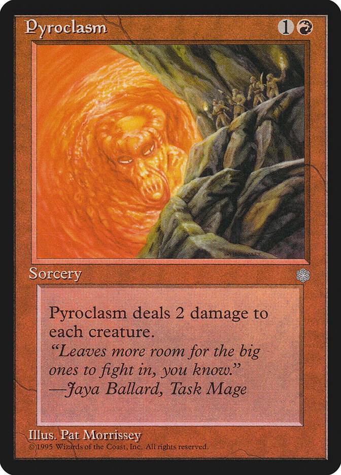 Pyroclasm 214 card from Ice Age