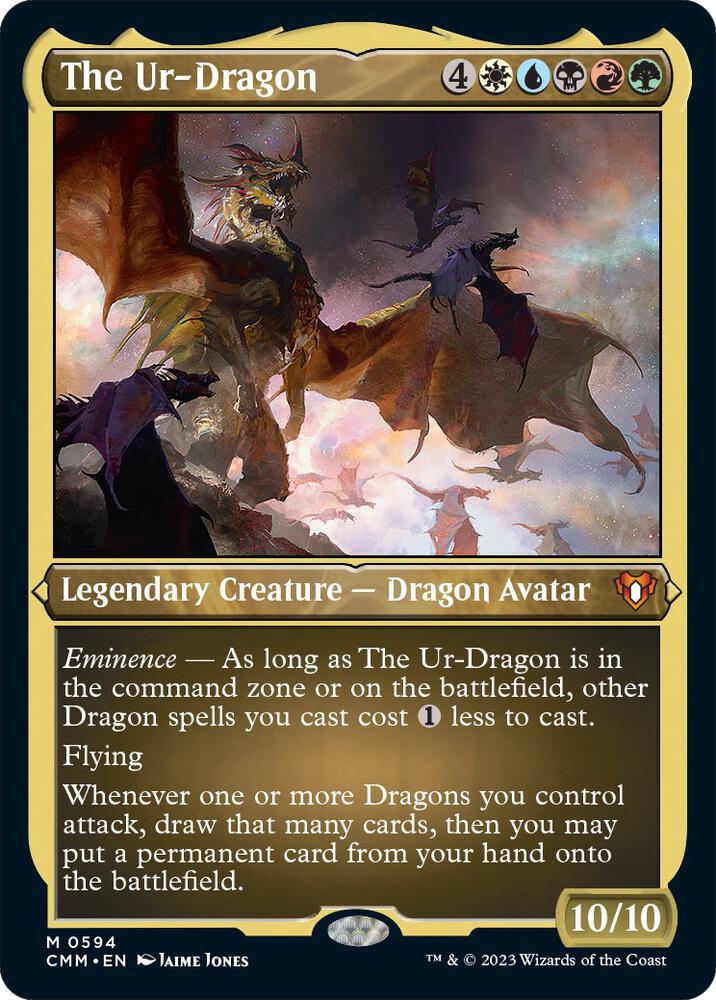 The Ur-Dragon (Foil Etched) 594 card from Commander Masters