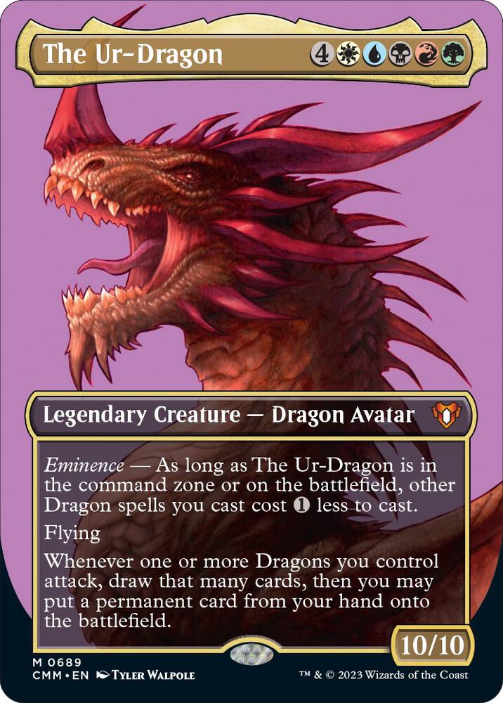 The Ur-Dragon (Borderless) 689 card from Commander Masters